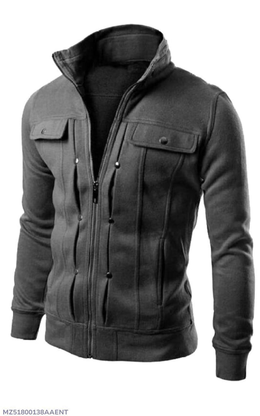 Mexican style jacket for man charcoal